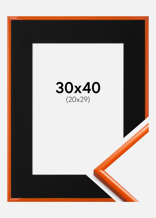 Cadre New Lifestyle Orange 30x40 cm - Passe-partout Noir 21x30 cm