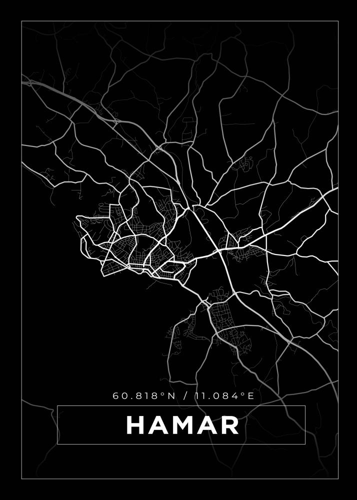 Map - Hamar - Black