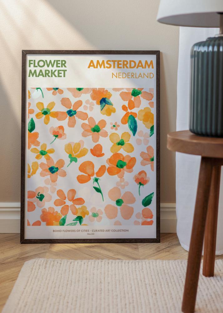 Cadre Trendy Verre Acrylique Noyer 50x70 cm