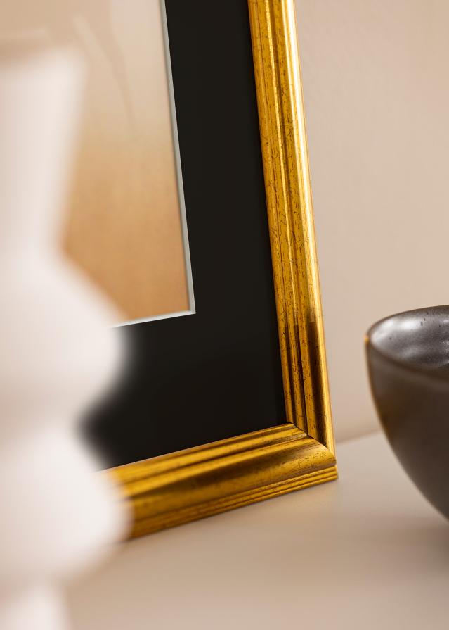 Cadre Västkusten Or 45x60 cm - Passe-partout Noir 30x45 cm