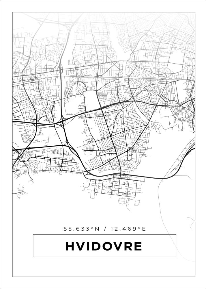 Map - Hvidovre - White