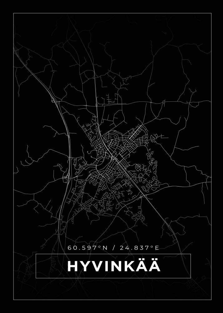 Map - Hyvinkää - Black