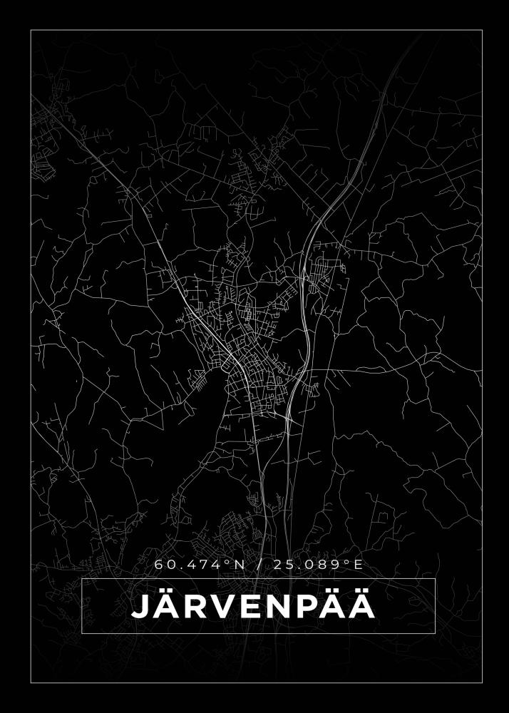 Map - Järvenpää - Black