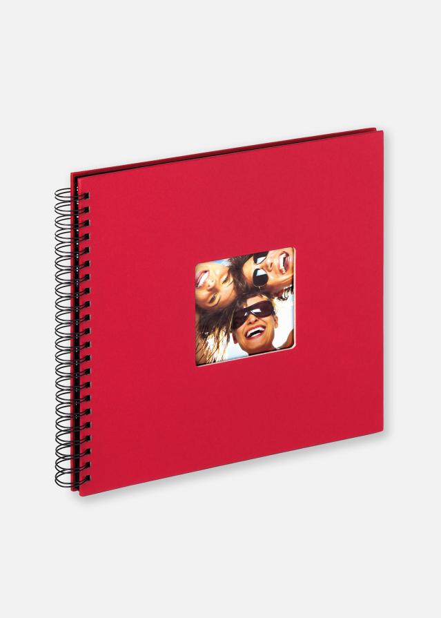 Fun Album spirale Rouge - 30x30 cm (50 pages noires / 25 feuilles)