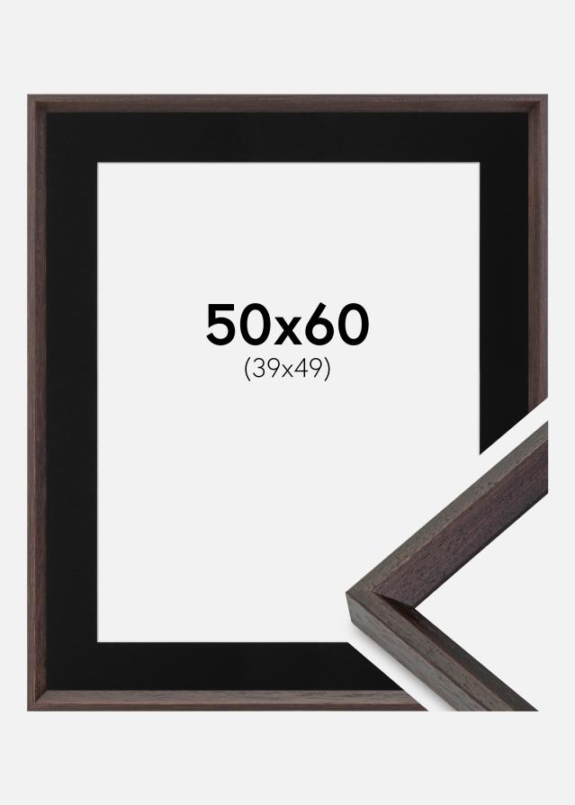 Cadre Globe Expresso 50x60 cm - Passe-partout Noir 40x50 cm