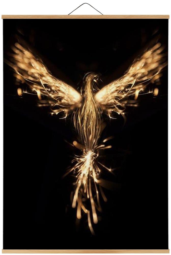 Support pour poster Chêne - 100 cm