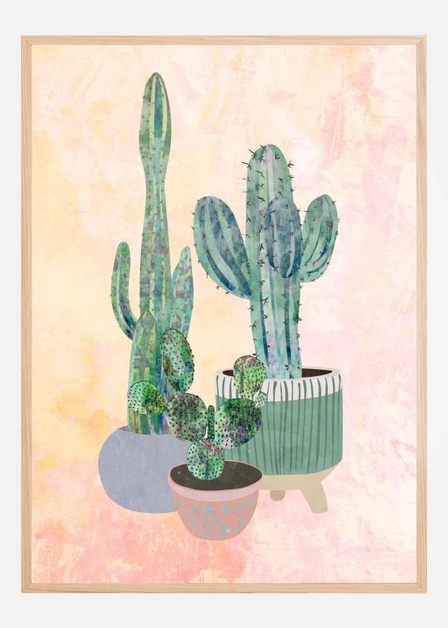 Boho Cactus Trio Poster