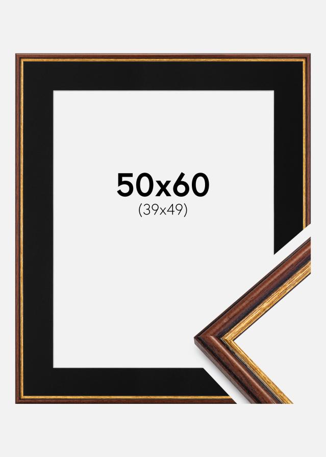 Cadre Horndal Marron 50x60 cm - Passe-partout Noir 40x50 cm