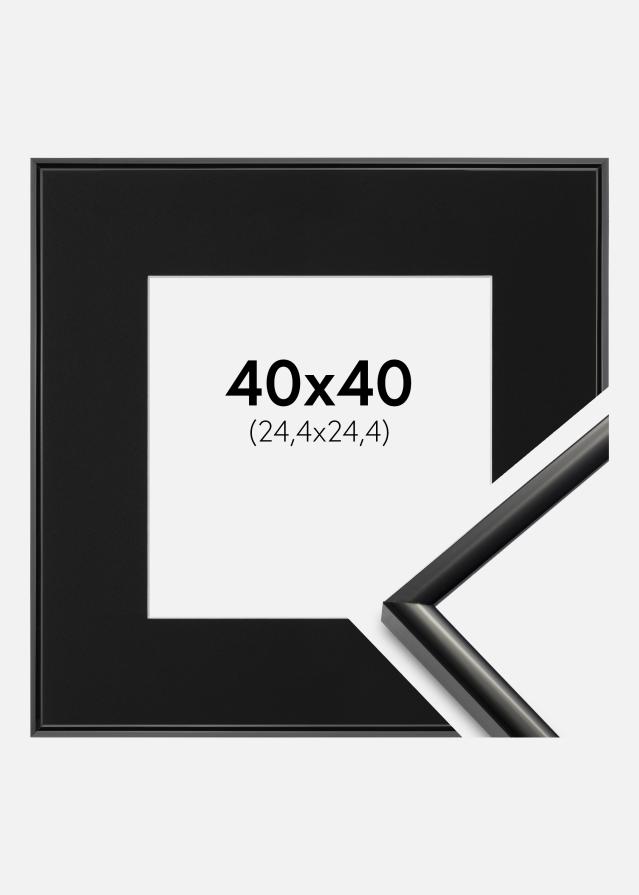 Cadre New Lifestyle Noir 40x40 cm - Passe-partout Noir 10x10 pouces