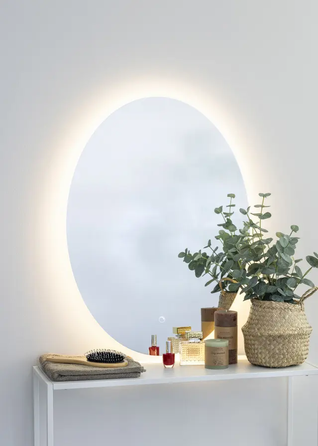 KAILA Miroir Oval LED 60x80 cm