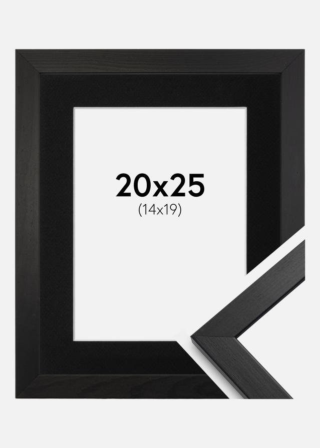 Cadre Stilren Noir 20x25 cm - Passe-partout Noir 15x20 cm