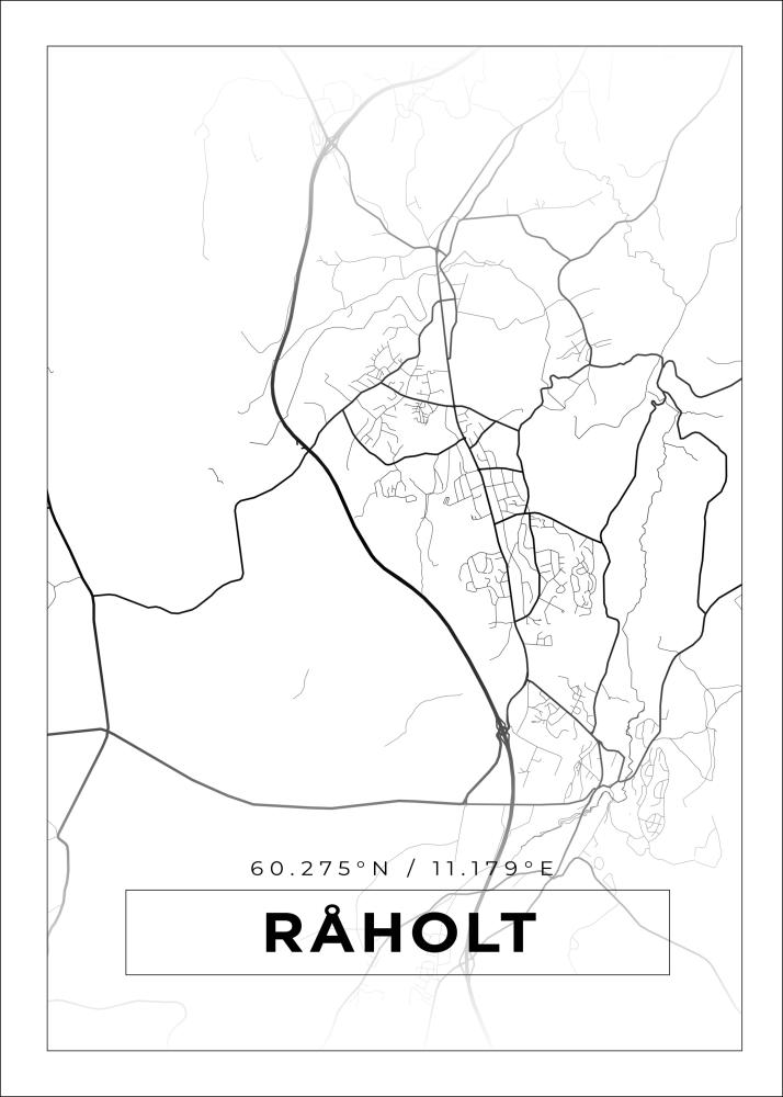 Map - Råholt - White