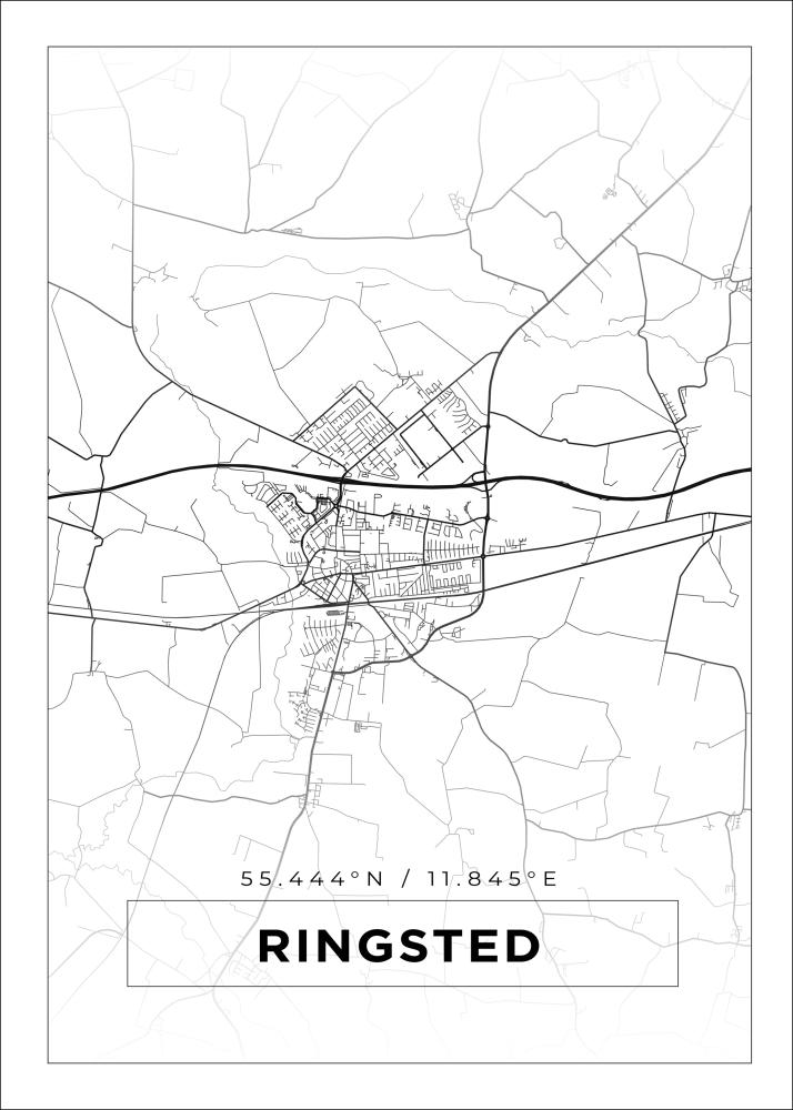 Map - Ringsted - White