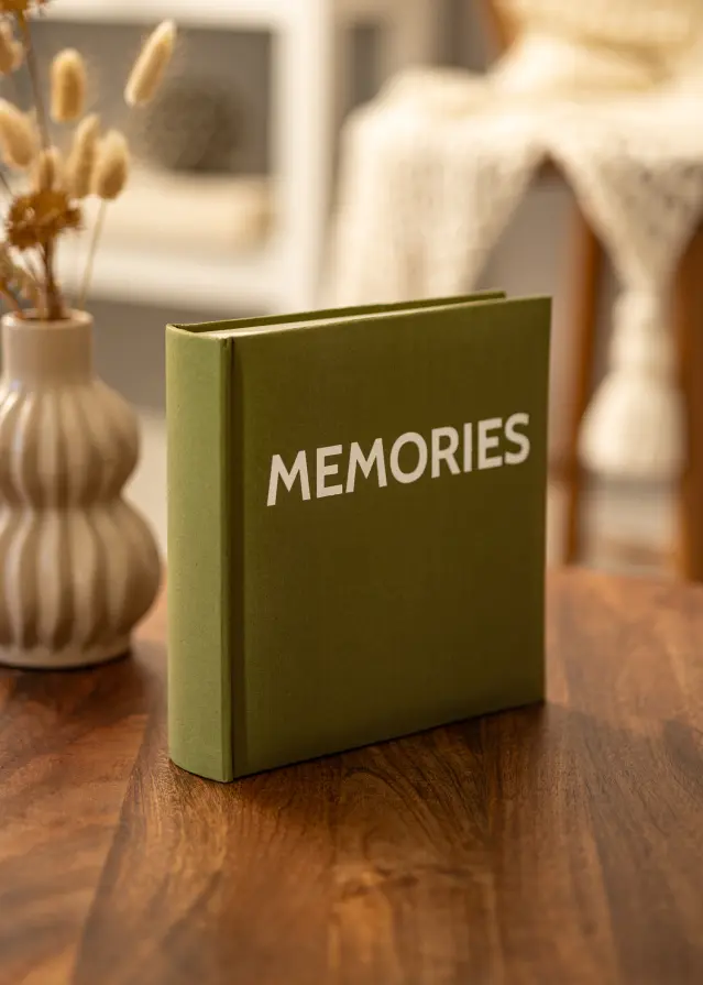 Memories Linen Album Vert - 200 images en 10x15 cm