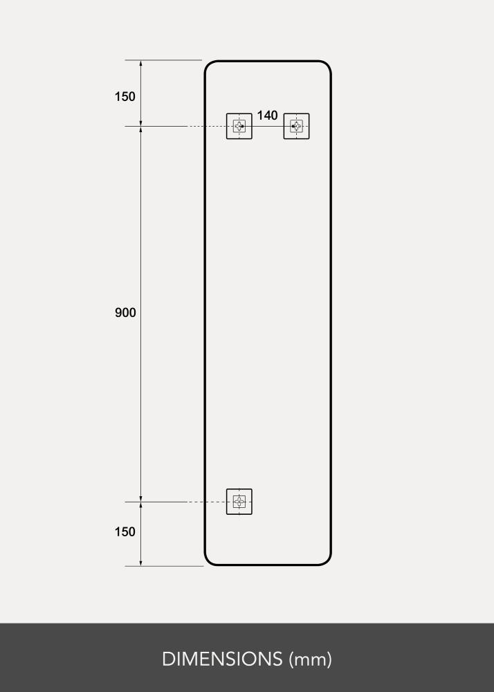 Miroir Rectangle L 30x120 cm