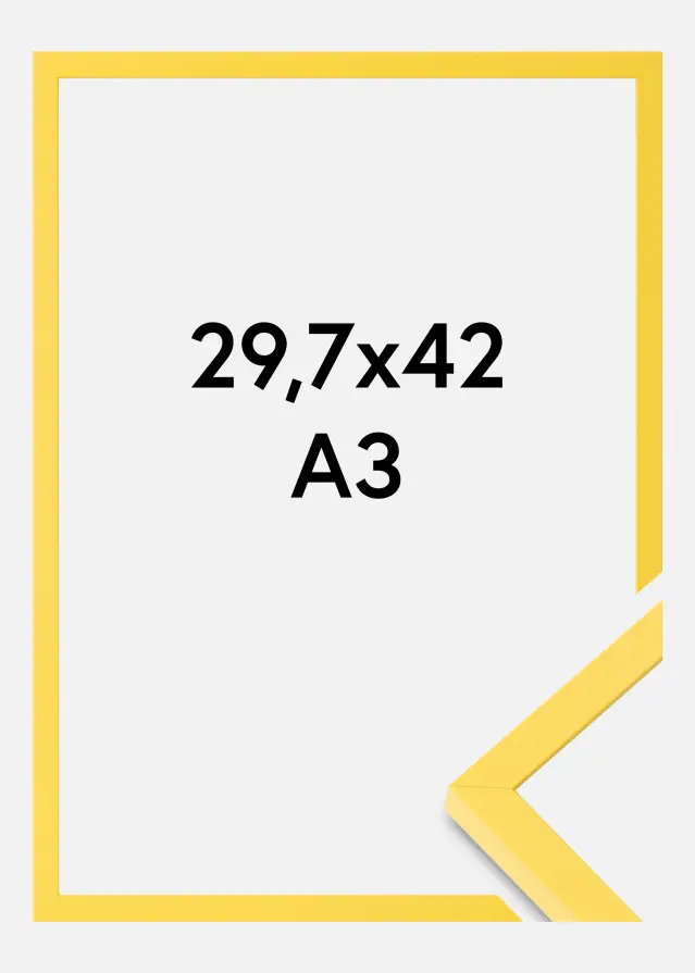 Colorful Verre acrylique Jaune 29,7x42 cm (A3)