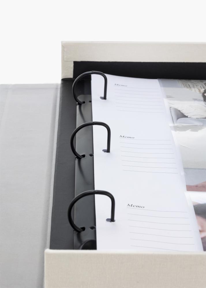 KAILA MEMORIES Warm Grey XL - Coffee Table Photo Album - 60 images en 11x15 cm