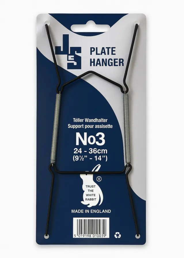 Support mural pour assiette Noir 13-19 cm