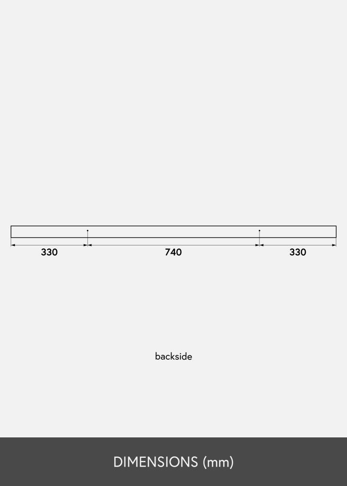 Étagère porte-cadres Blanc 140 cm