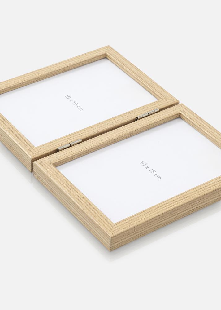 Cadre pliant Chêne massif 10x15 cm