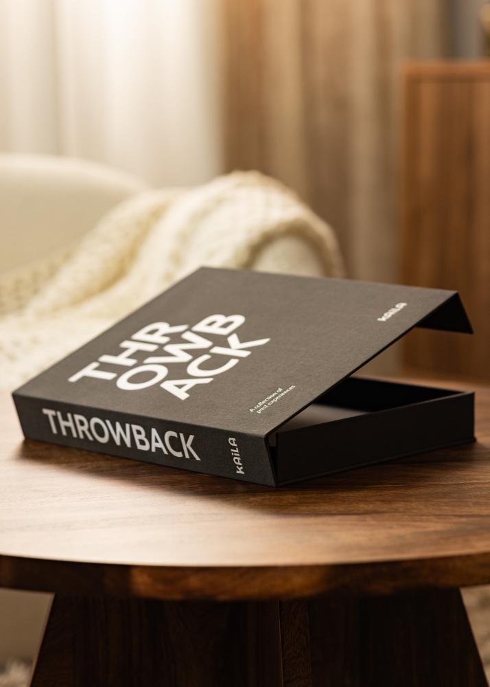 KAILA THROWBACK Black/White - Coffee Table Photo Album (60 Pages Noires)