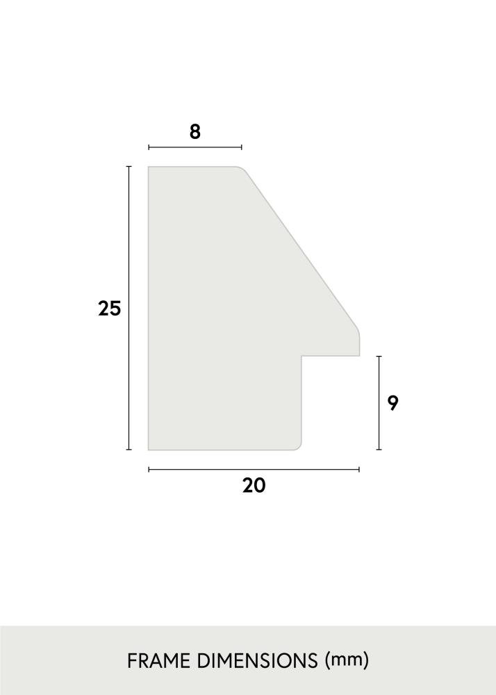 Cadre Globe Blanc 45x60 cm - Passe-partout Blanc 35x50 cm