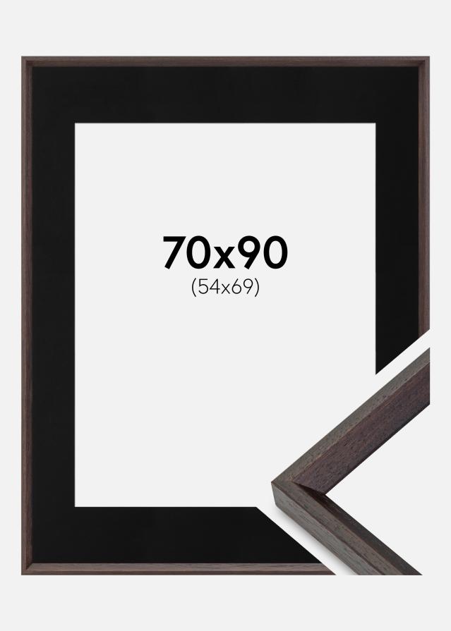 Cadre Globe Expresso 70x90 cm - Passe-partout Noir 55x70 cm