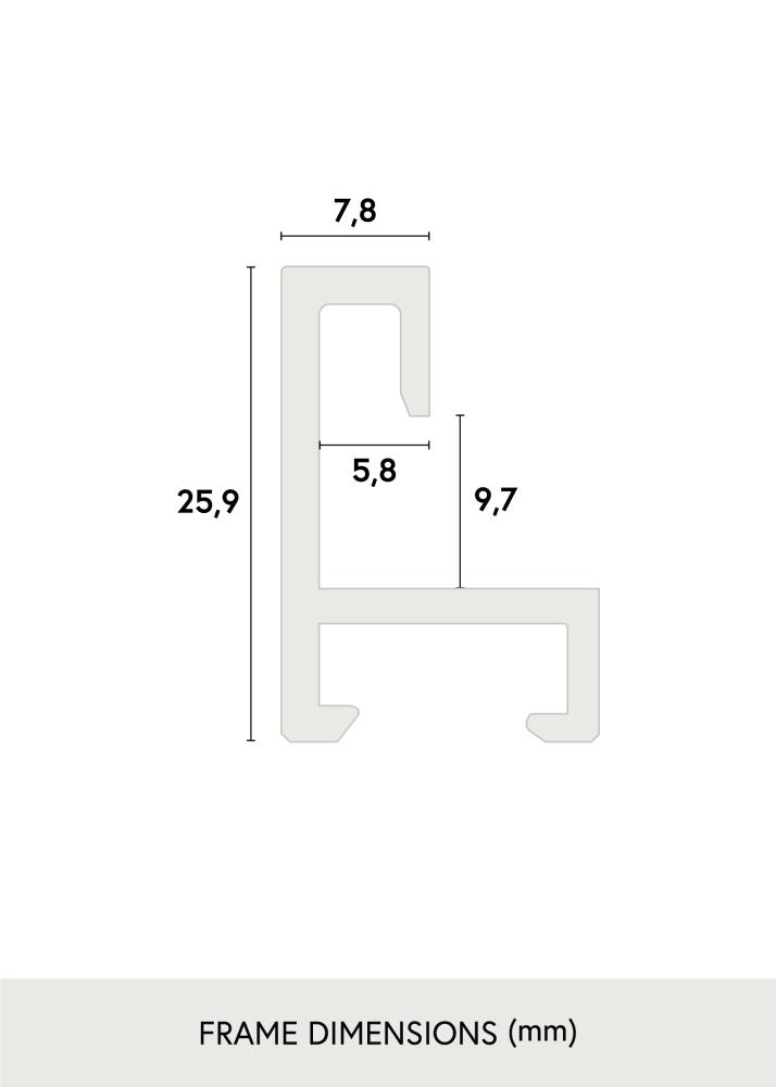 Cadre Nielsen Premium Alpha Brillant Noir - Taille au choix