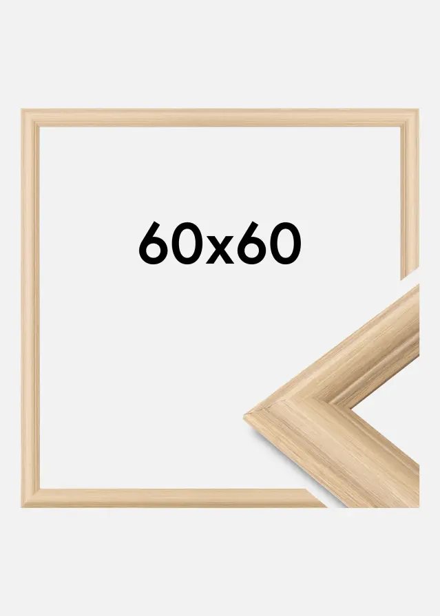Cadre Västkusten Verre Acrylique Chêne 60x60 cm