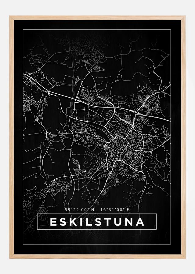 Map - Eskilstuna - Black