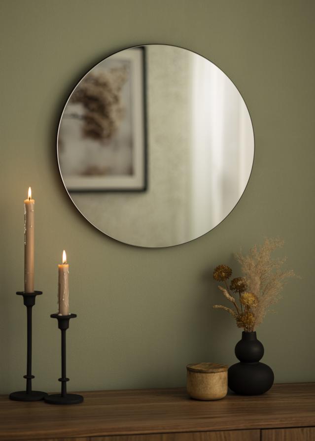 Miroir House Doctor Walls Gris diamètre 50 cm