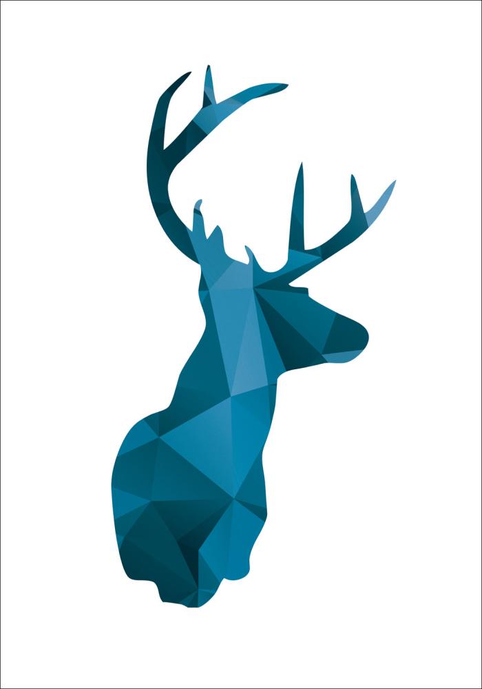 Deer - Blå Poster