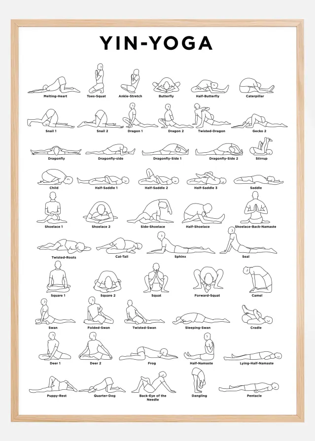 Yoga - White Poster