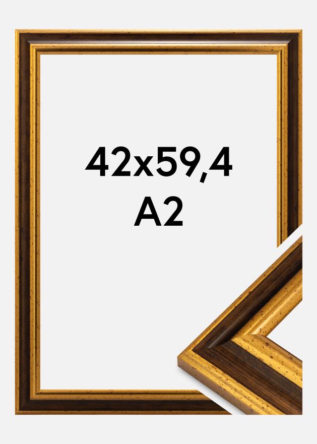Cadre Aberystwyth Verre Acrylique Or 42x59,4 cm (A2)