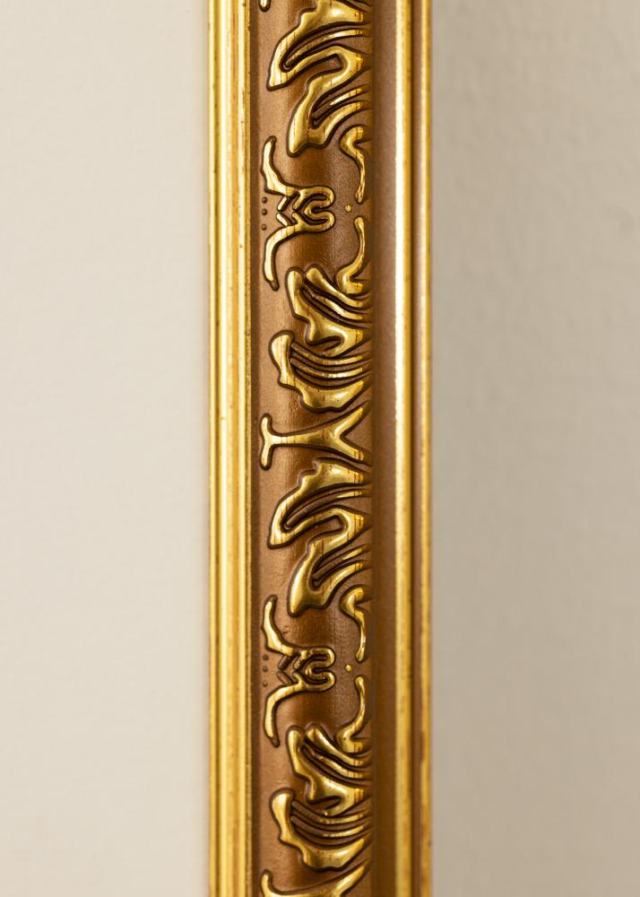 Cadre Swirl Verre acrylique Or 50x70 cm