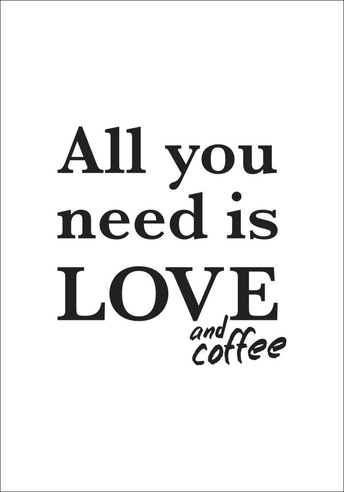 Love and coffee Poster