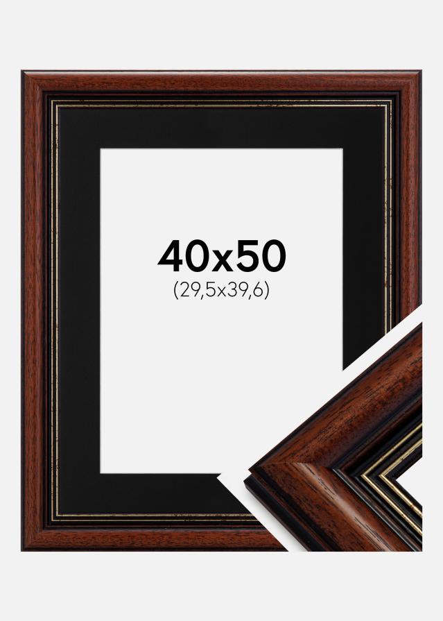 Cadre Old Retro 40x50 cm - Passe-partout Noir 12x16 pouces