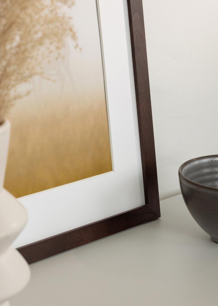 Cadre BGA Classic Verre Acrylique Noyer 60x90 cm