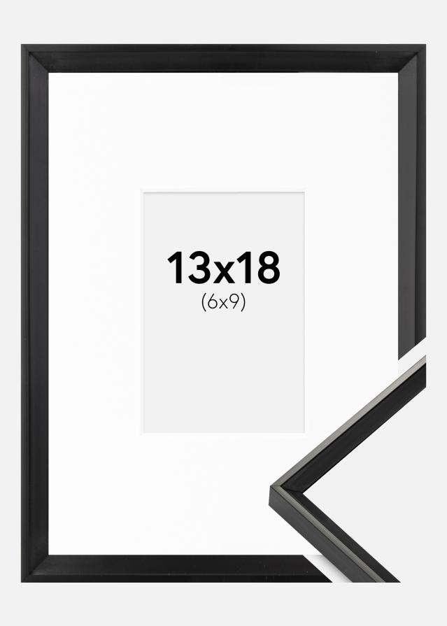 Cadre Desire Noir 13x18 cm - Passe-partout Blanc 7x10 cm