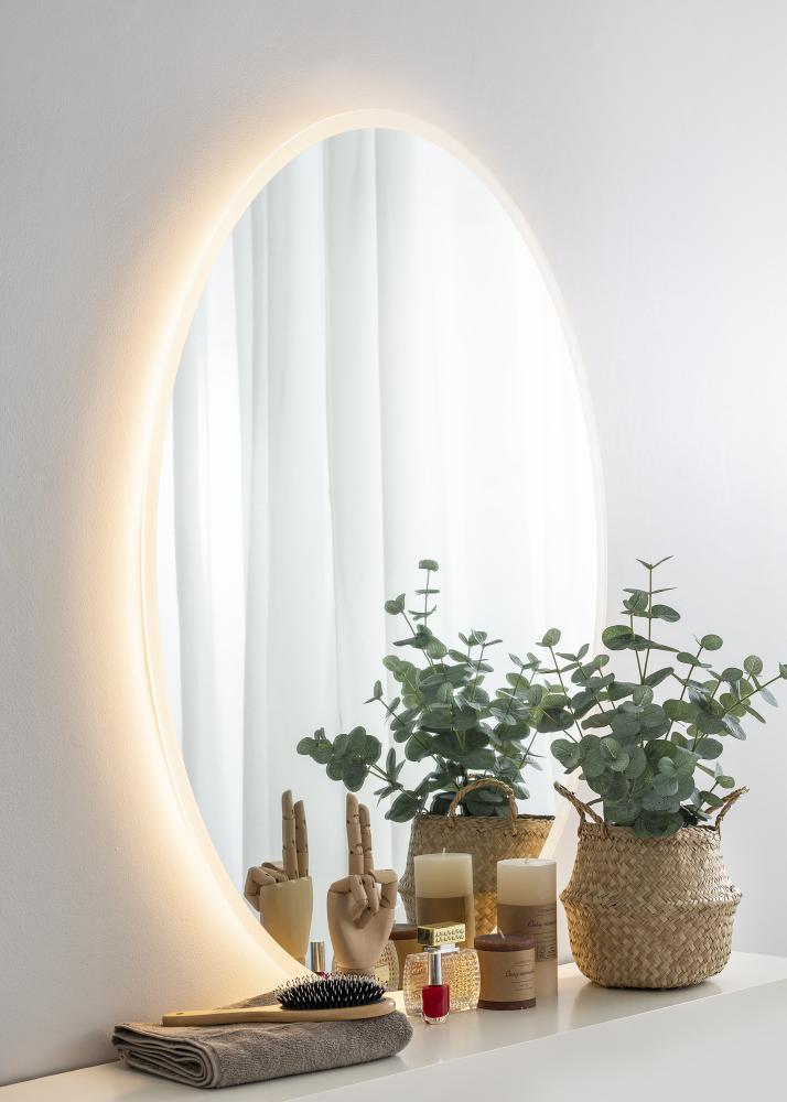 KAILA Miroir Oval LED 80x100 cm