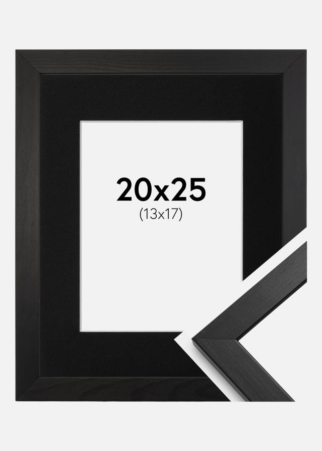 Cadre Stilren Noir 20x25 cm - Passe-partout Noir 14x18 cm