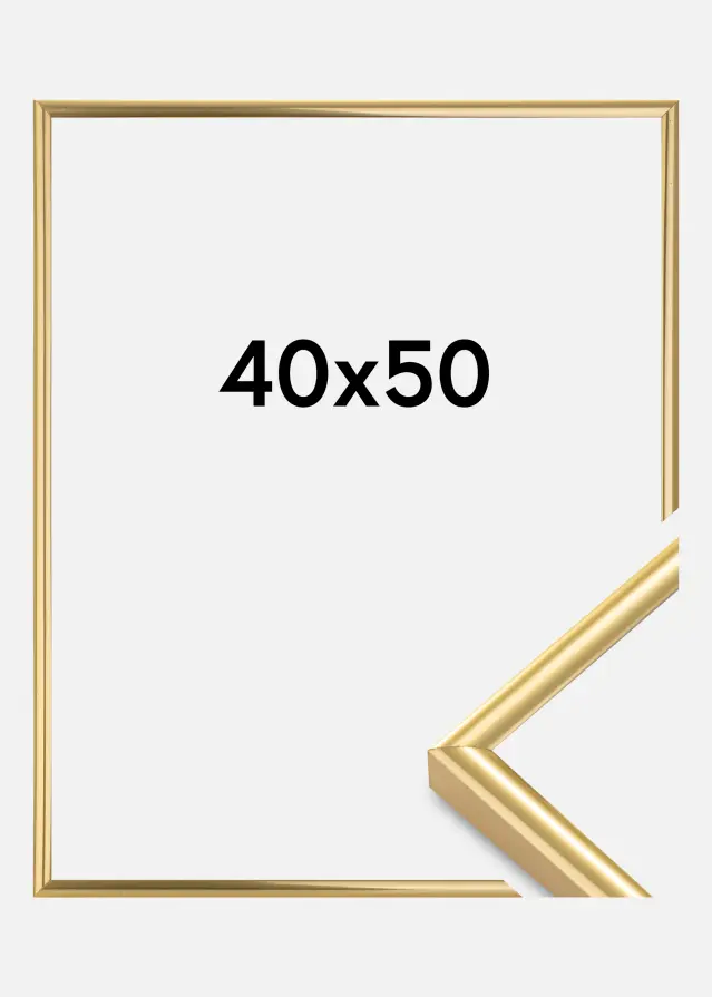 Cadre Victoria Verre Acrylique Or 40x50 cm