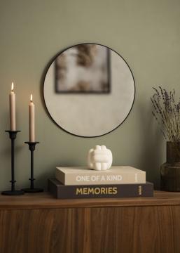 KAILA Round Mirror - Thin Black diamètre 40 cm