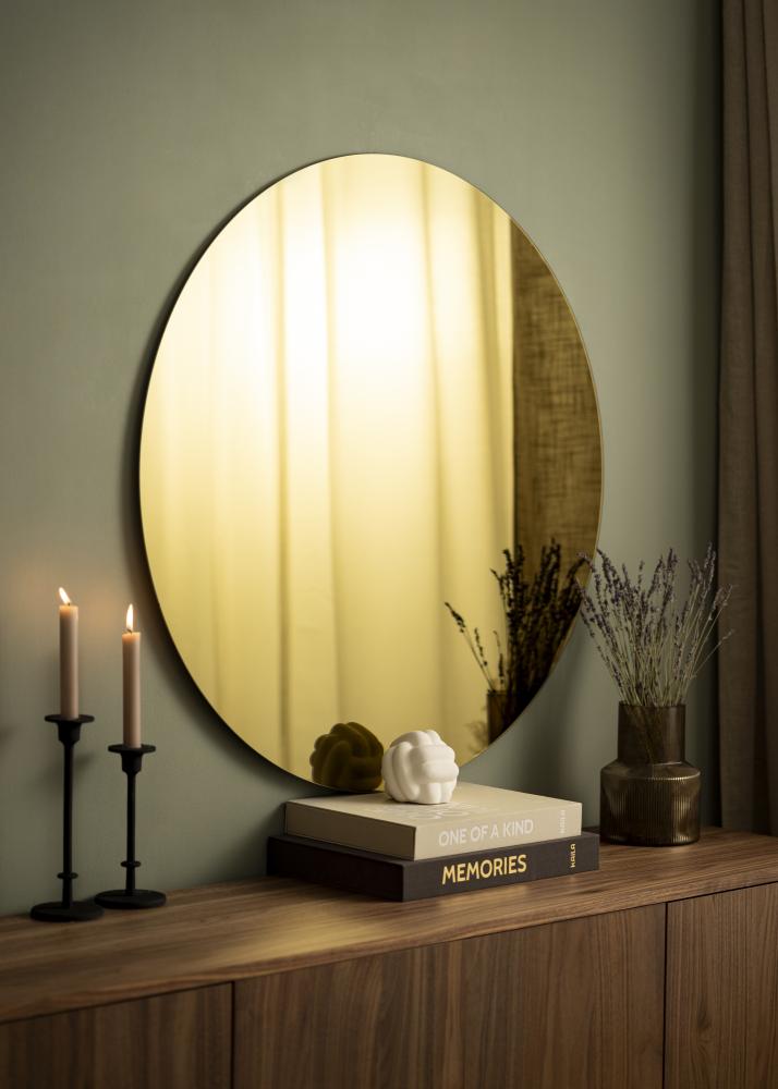 KAILA Miroir rond Gold diamètre 90 cm