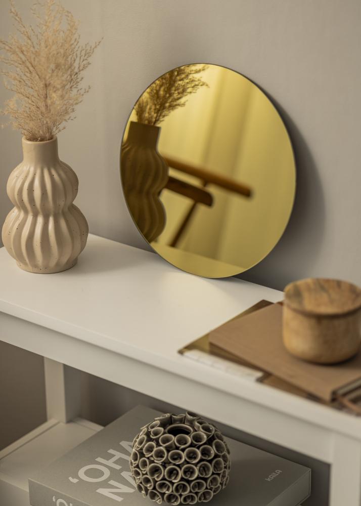 KAILA Miroir rond Gold diamètre 30 cm