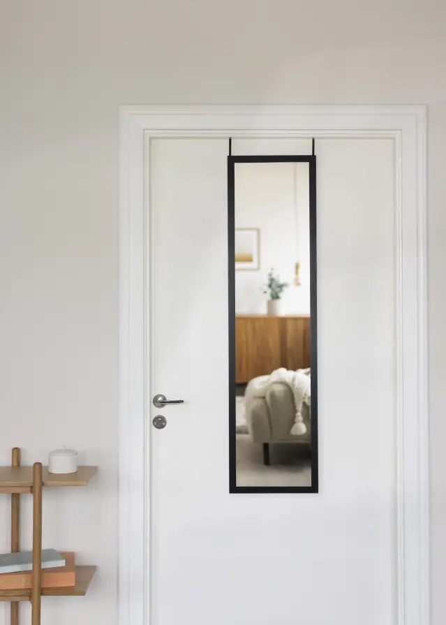 Miroir Overdoor Noir 34x126 cm