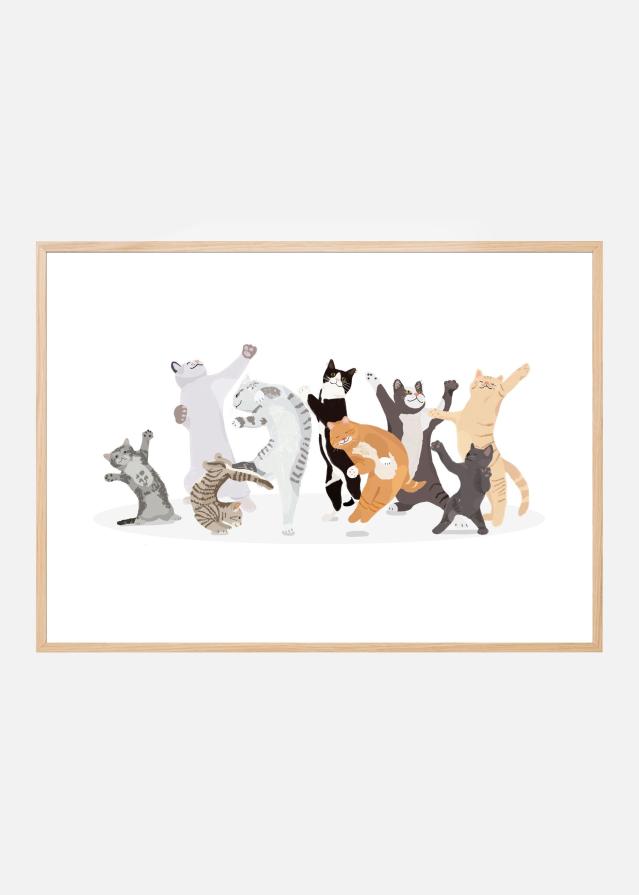 Dancing Cat Poster