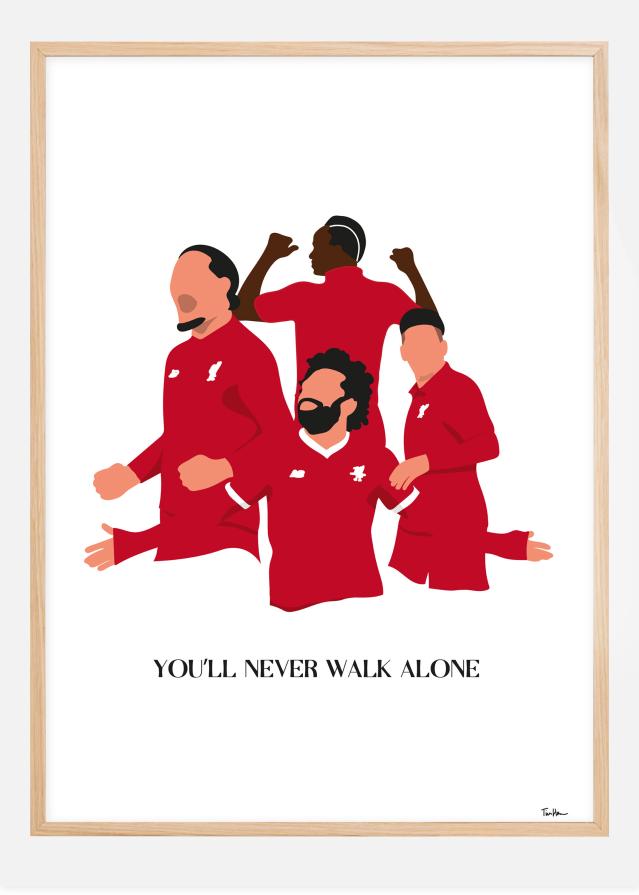 You Will Never Walk Alone-Liverpool Players Poster