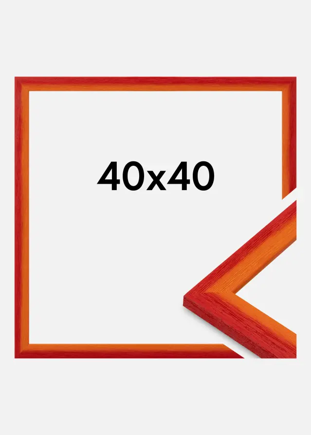 Cadre Cornwall Verre Acrylique Rouge 40x40 cm