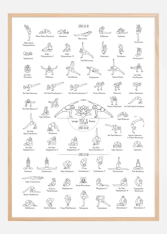 Yoga Black and White ll Poster